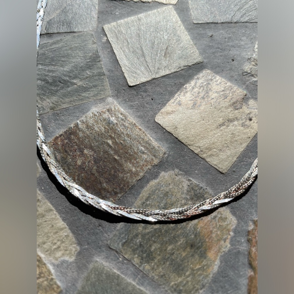 Sterling Silver Braid Chain - Picture 5 of 10